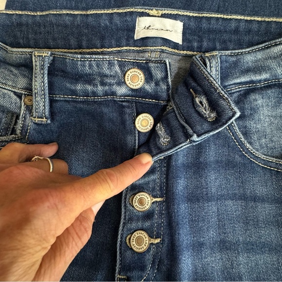 KanCan Sparrow High Rise Cigarette Leg Button Fly Distressed Jeans KC9339D - Picture 7 of 8